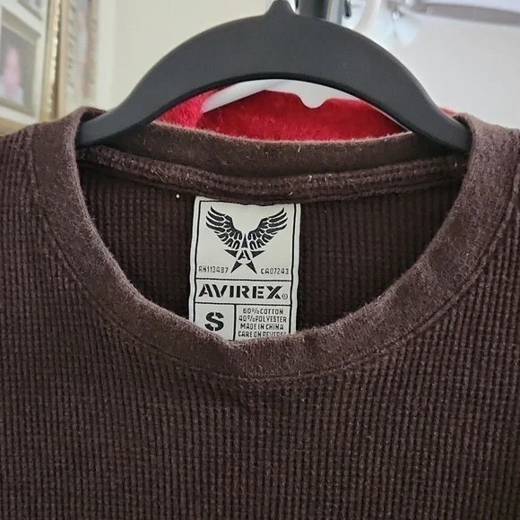 Avirex Vintage Skull with wings Crewneck Sweater Small Blokecore Bikercore Y2K - Picture 7 of 8